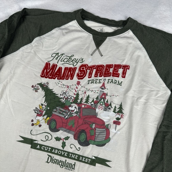 Disney Other - Disneyland Mickey Mouse Shirt Mens Size XXL Main Street Tree Farm Christmas Tee